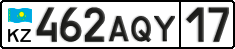 License plate Kazakhstan, Private owners (2012)