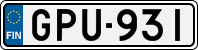 License plate of Finland, Cars