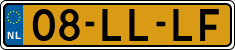 License plate of the Netherlands, Cars