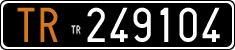 License plate of Italy, Cars (1927 year series)