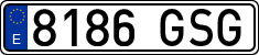 License plates of Spain, Ordinary (2000)