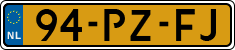 License plate of the Netherlands, Cars