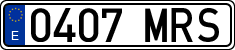 License plates of Spain, Ordinary (2000)