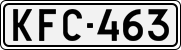 License plate of Finland, Cars
