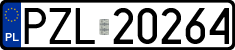 License plates of Poland, Regular car plates