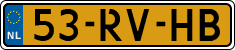 License plate of the Netherlands, Cars