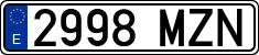 License plates of Spain, Ordinary (2000)