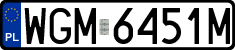 License plates of Poland, Regular car plates