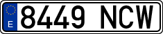 License plates of Spain, Ordinary (2000)
