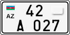 License plate of Azerbaijan, Motorcycles