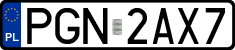 License plates of Poland, Regular car plates