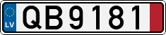 License plate of Latvia, Transit plates