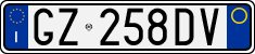 License plate of Italy, Cars (1994 year series)