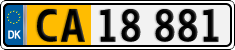 License plate of Denmark, Lower-taxed commercial vehicles