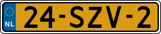 License plate of the Netherlands, Cars