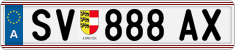 License plate of Austria, Regular plates