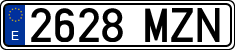 License plates of Spain, Ordinary (2000)