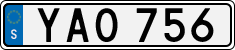 License plate of Sweden, Regular plates