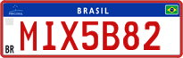 License plate of Brazil, Commercial vehicles (Mercosul)