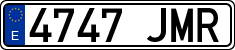 License plates of Spain, Ordinary (2000)