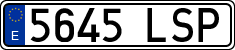 License plates of Spain, Ordinary (2000)