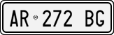 License plate of Italy, Cars (1994 year series)