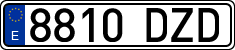 License plates of Spain, Ordinary (2000)