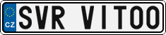 License plate of the Czech Republic, Vanity Plates