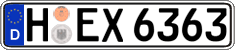 German license plate, Regular plates