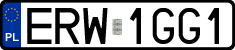 License plates of Poland, Regular car plates