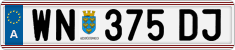 License plate of Austria, Regular plates