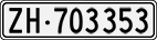 License plate of Switzerland, Cars