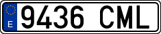 License plates of Spain, Ordinary (2000)
