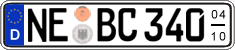 German license plate, Seasonal plates