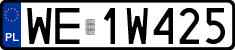 License plates of Poland, Regular car plates