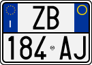 License plate of Italy, Cars (1994 year series)