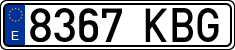 License plates of Spain, Ordinary (2000)