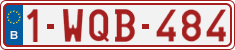 License plate of Belgium, Regular plates (2010)