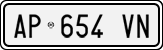 License plate of Italy, Cars (1994 year series)
