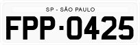 License plate of Brazil, Authorities (1990)