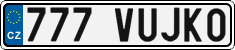 License plate of the Czech Republic, Vanity Plates