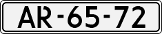 License plate of the Netherlands, Imported oldtimers (cars)