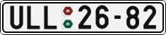 License plate of the Czech Republic, Cars (1960)