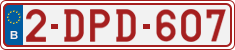 License plate of Belgium, Regular plates (2010)