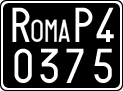 License plate of Italy, Cars (1927 year series)