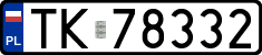 License plates of Poland, Regular car plates