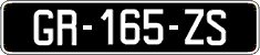 French license plate, SIV (oldtimers)