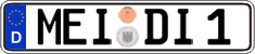 German license plate, Regular plates