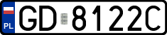 License plates of Poland, Regular car plates