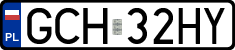 License plates of Poland, Regular car plates